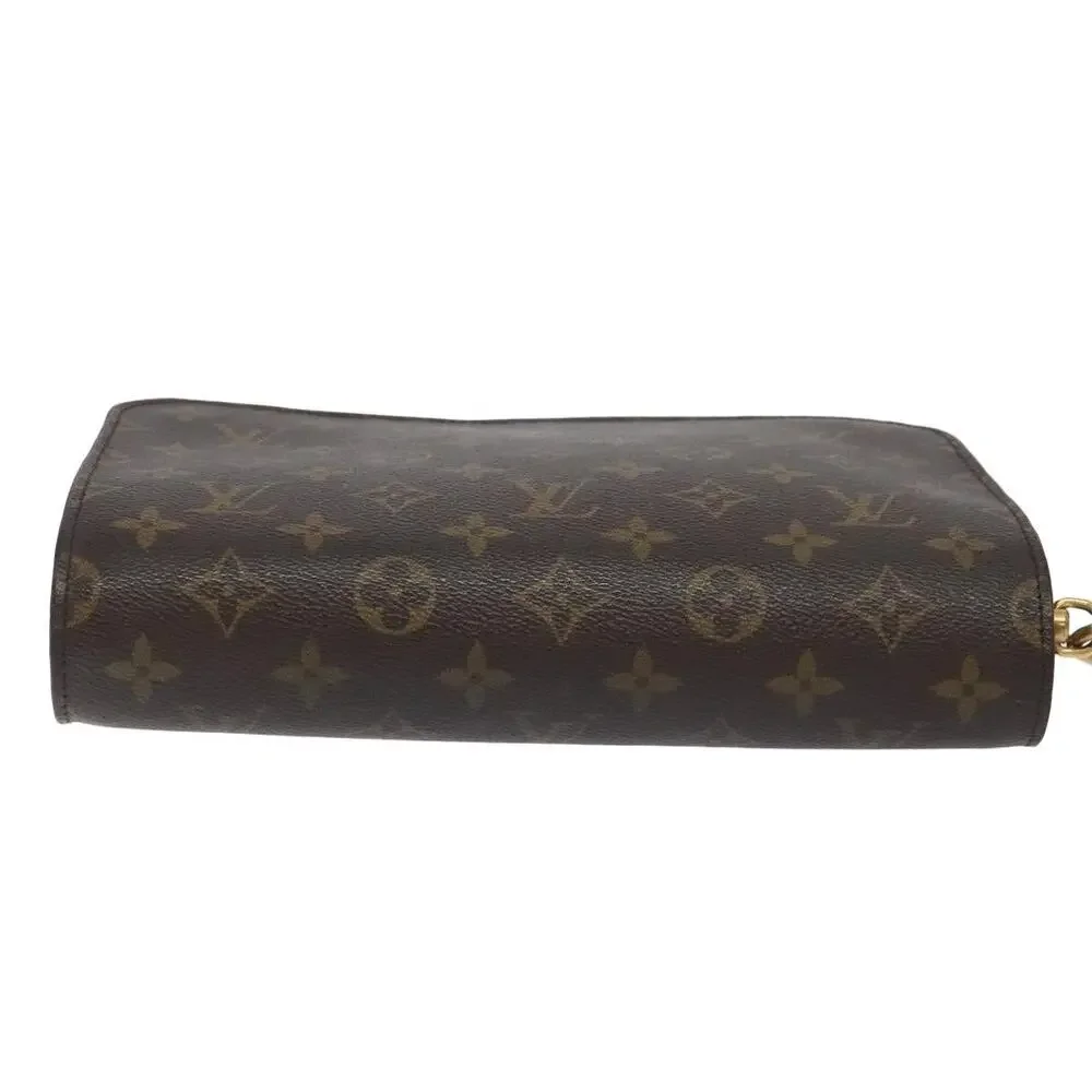 Louis Vuitton Monogram Orsay Clutch Bag Brown